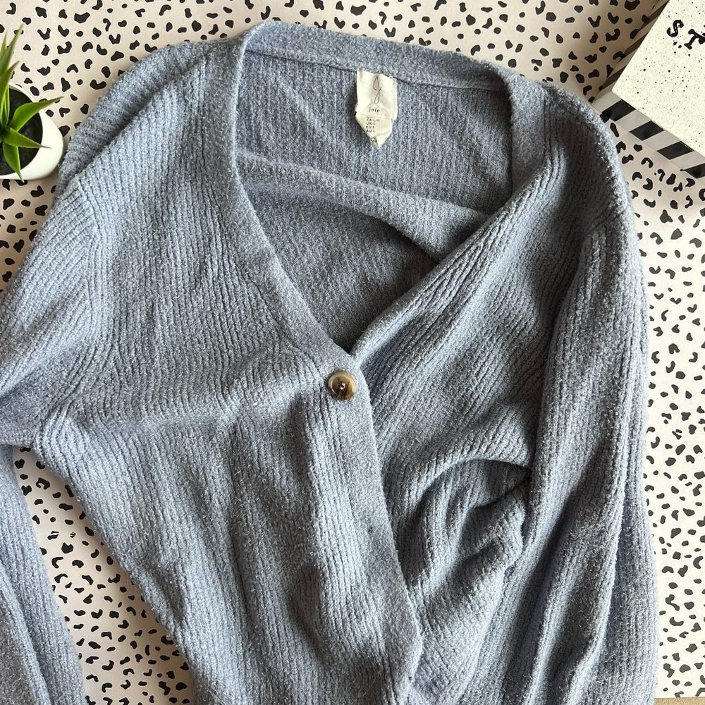 Joie Cardigan Ribbed V-Neck Sweater